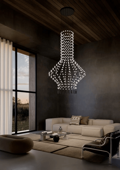Multidot Chandelier - Modern Design with Adjustable Brightness and Ene