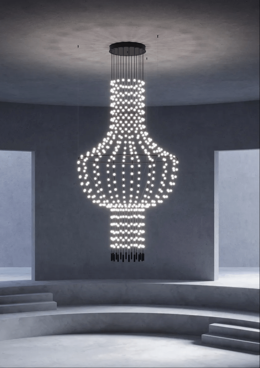 Multidot Chandelier - Modern Design with Adjustable Brightness and Ene