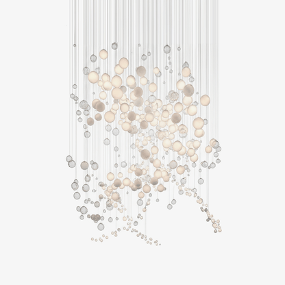 Breath of Light Customizable Chandelier with Dimmable LED and Elegant