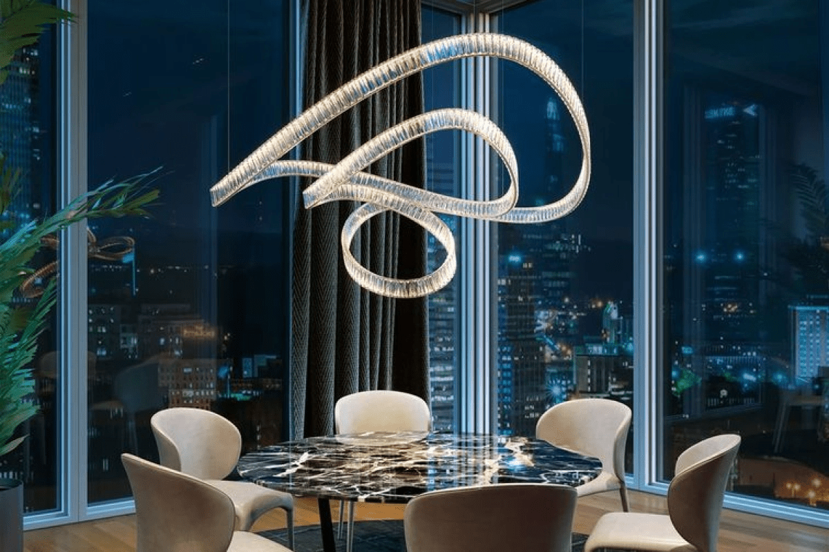 Inspiral Customizable Chandelier - Adjustable Brightness & Unique Desi