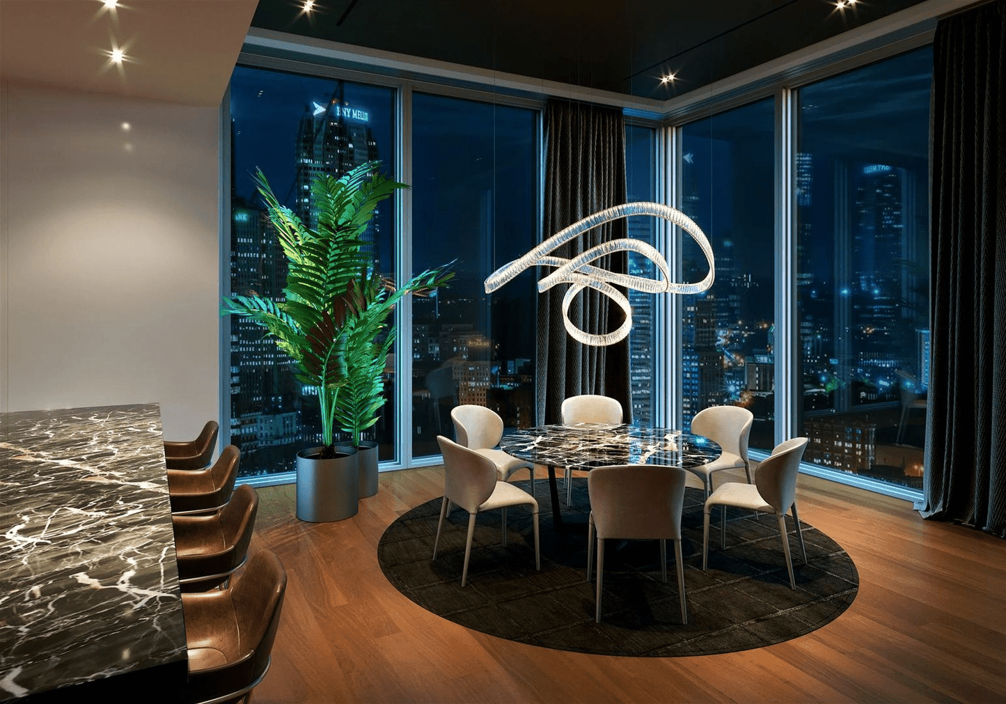 Inspiral Customizable Chandelier - Adjustable Brightness & Unique Desi