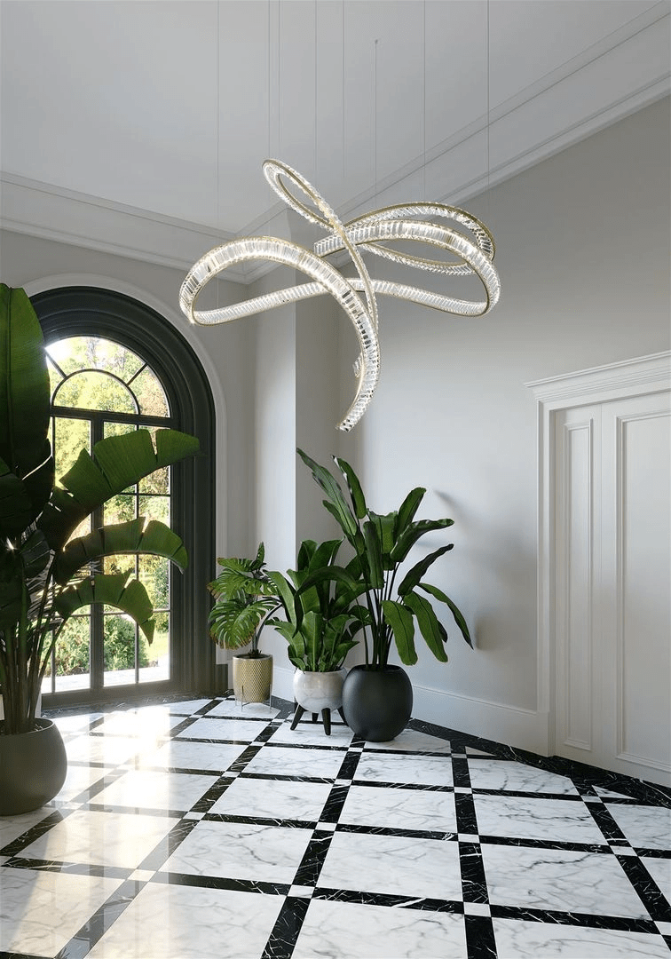 Inspiral Customizable Chandelier - Adjustable Brightness & Unique Desi