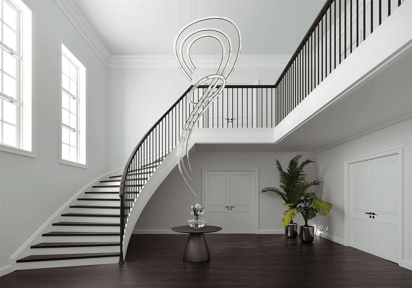 Inspiral Customizable Chandelier - Adjustable Brightness & Unique Desi