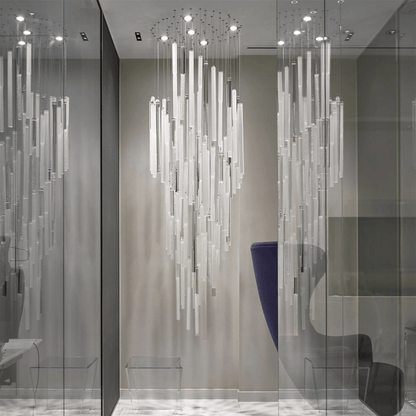 Diamond Cloud Customizable Chandelier with Adjustable Lighting & Elega