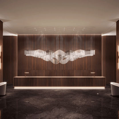 Diamond Cloud Customizable Chandelier with Adjustable Lighting & Elega