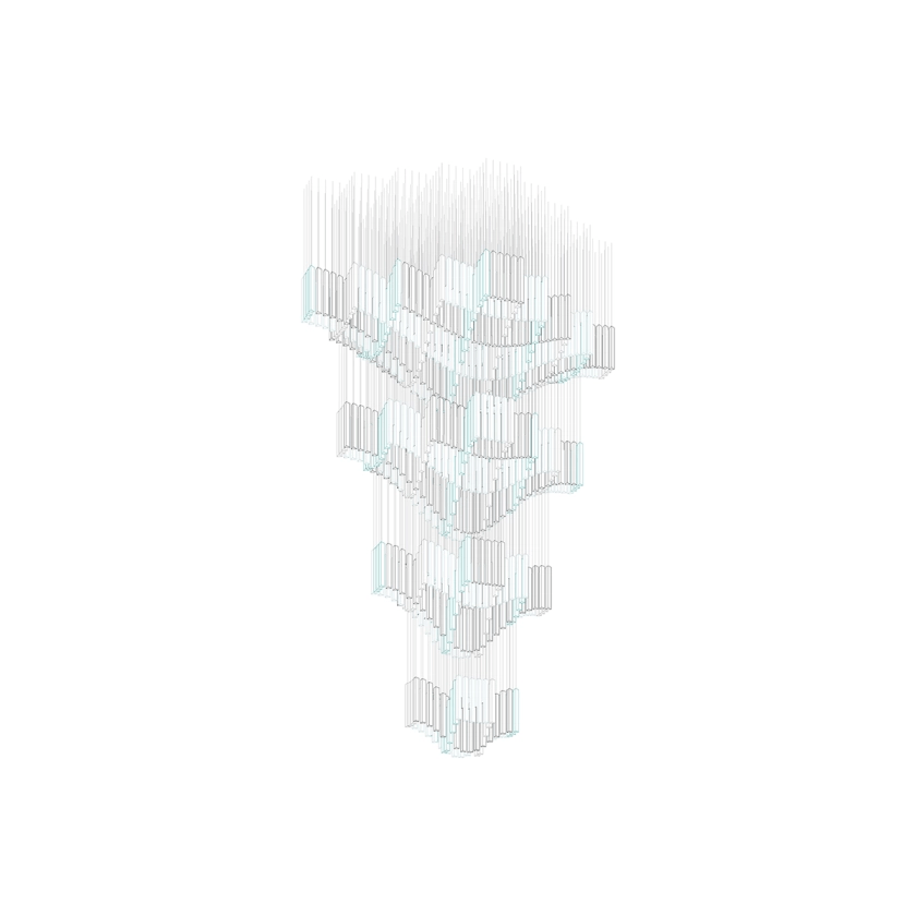 Diamond Cloud Customizable Chandelier with Adjustable Lighting & Elega
