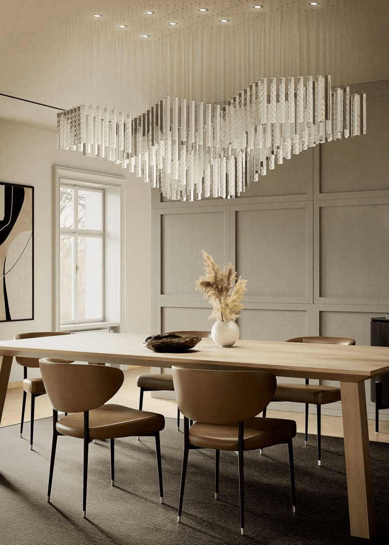 Diamond Cloud Customizable Chandelier with Adjustable Lighting & Elega