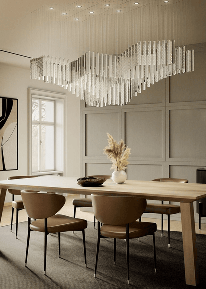Diamond Cloud Customizable Chandelier with Adjustable Lighting & Elega