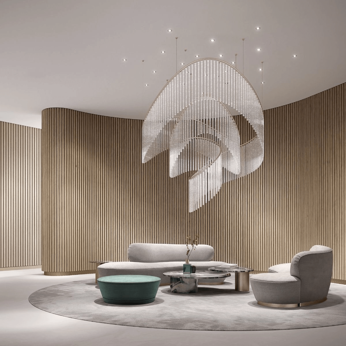 Rivella Cascade Fringe Chandelier - Elegant Design with Adjustable Hei