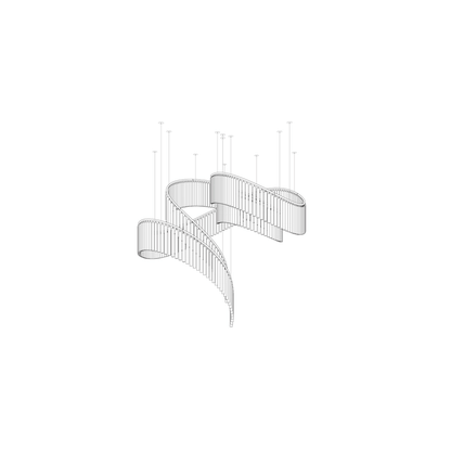 Rivella Cascade Fringe Chandelier - Elegant Design with Adjustable Hei