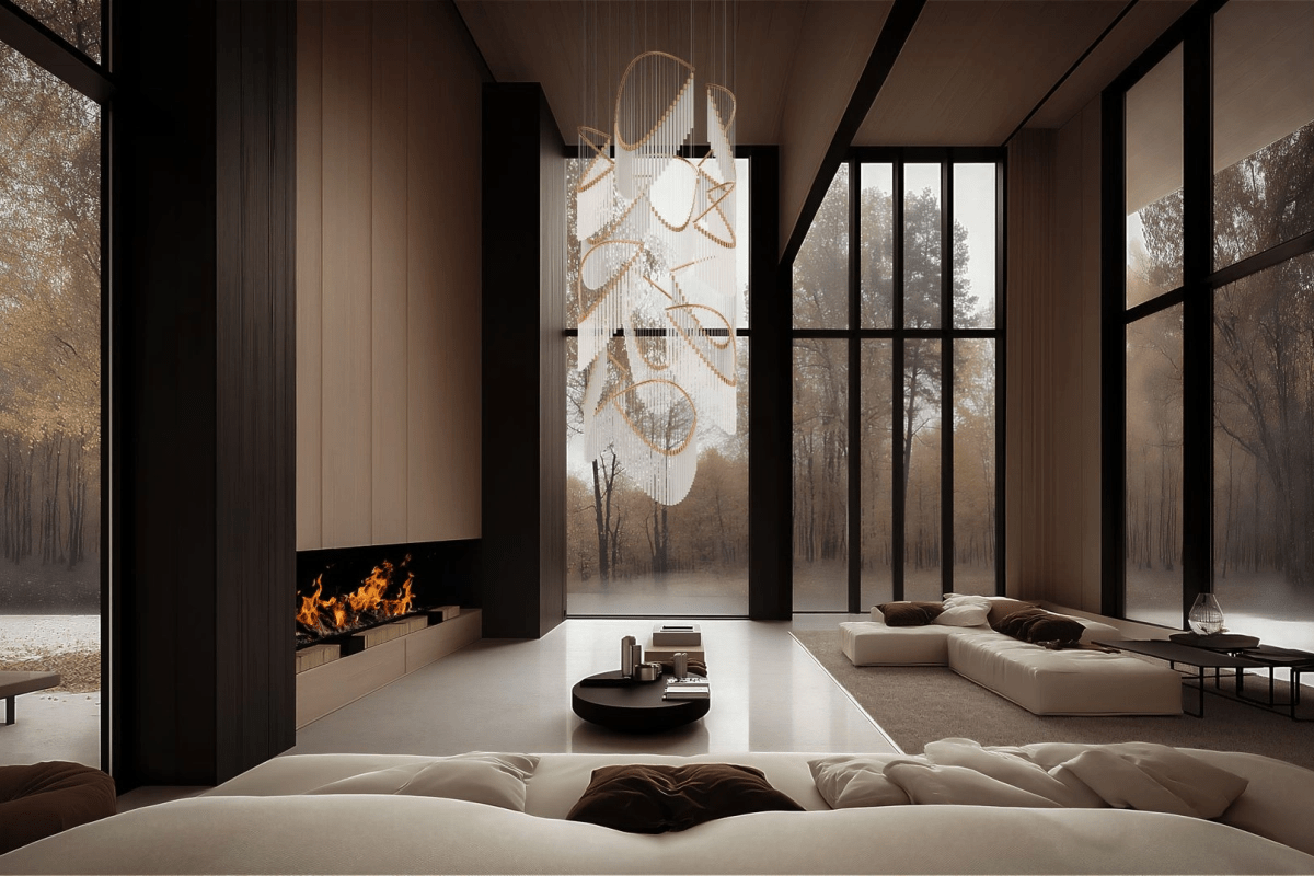 Rivella Cascade Fringe Chandelier - Elegant Design with Adjustable Hei