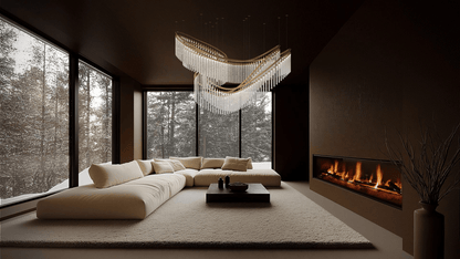 Rivella Cascade Fringe Chandelier - Elegant Design with Adjustable Hei