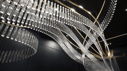 Rivella Cascade Fringe Chandelier - Elegant Design with Adjustable Hei