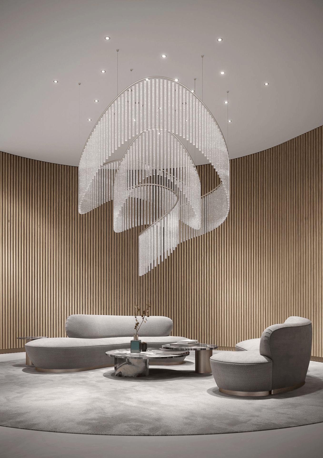 Rivella Cascade Fringe Chandelier - Elegant Design with Adjustable Hei