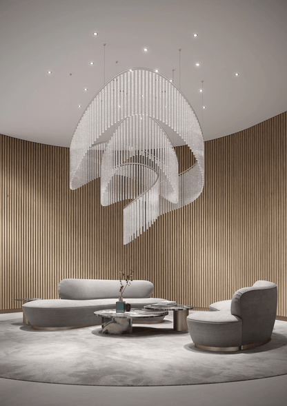 Rivella Cascade Fringe Chandelier - Elegant Design with Adjustable Hei