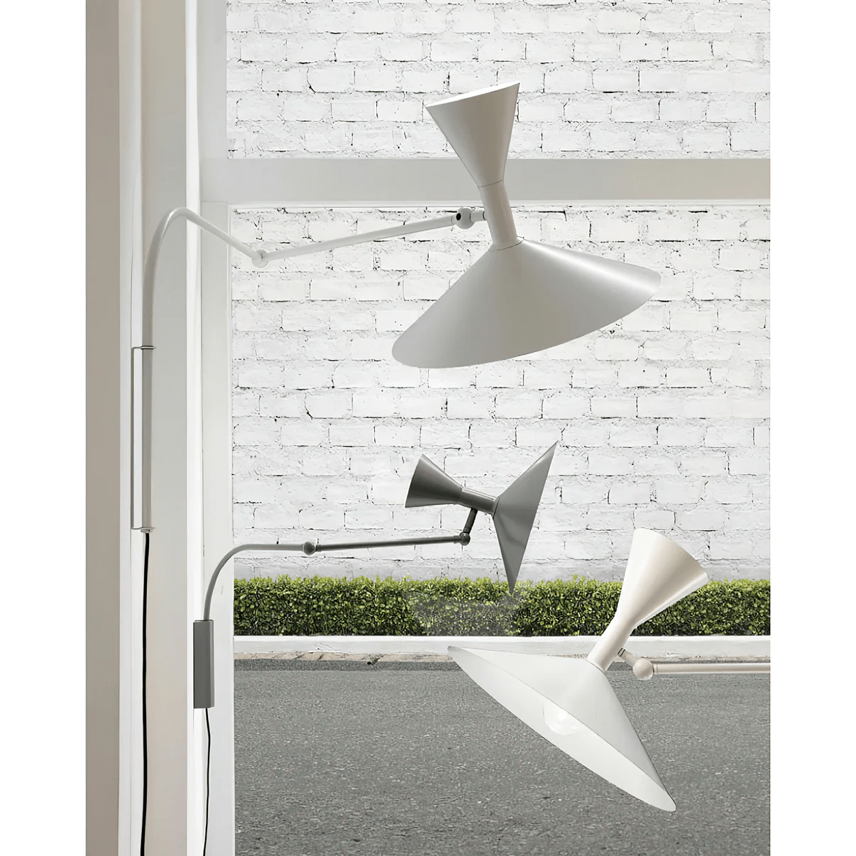 Marseille Plug-in Wall Light with Adjustable Brightness & Sleek Design