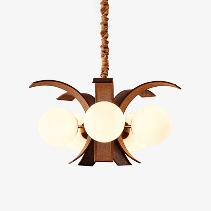 Thalina Grove Crystal Chandelier - Elegant Design & Adjustable Height