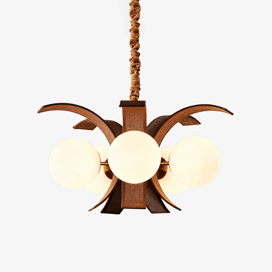 Thalina Grove Crystal Chandelier - Elegant Design & Adjustable Height