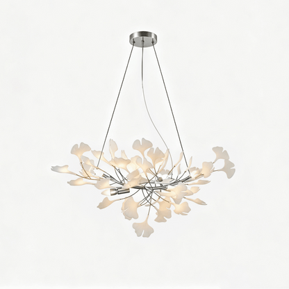 Horizon Bloom Ginkgo Chandelier - Elegant Design & Adjustable Height