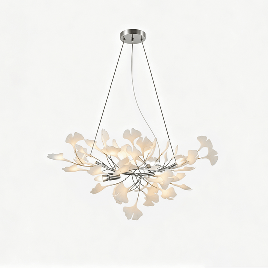 Horizon Bloom Ginkgo Chandelier - Elegant Design & Adjustable Height