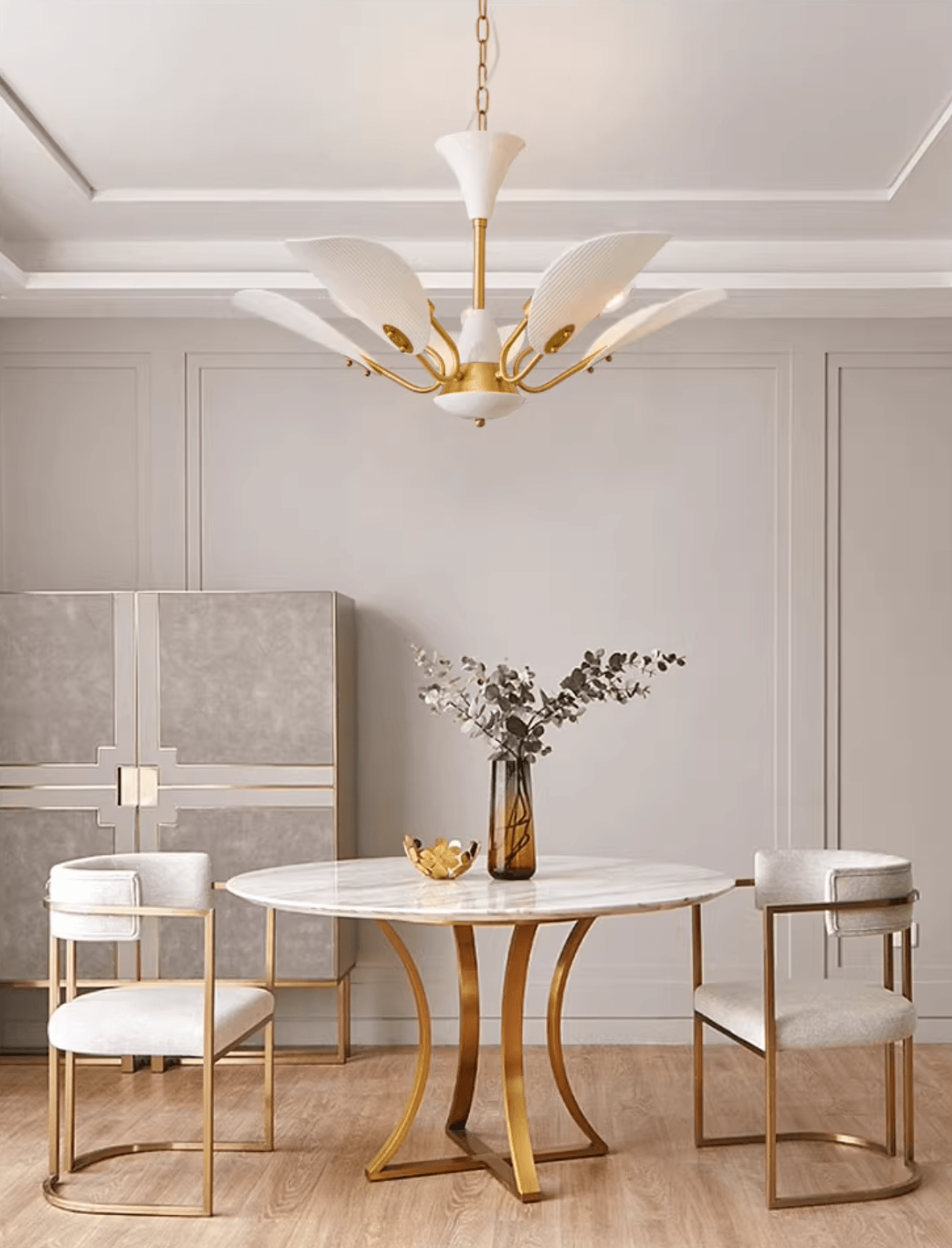 Liora Blossom Chandelier - Elegant Floral Design with Adjustable Heigh