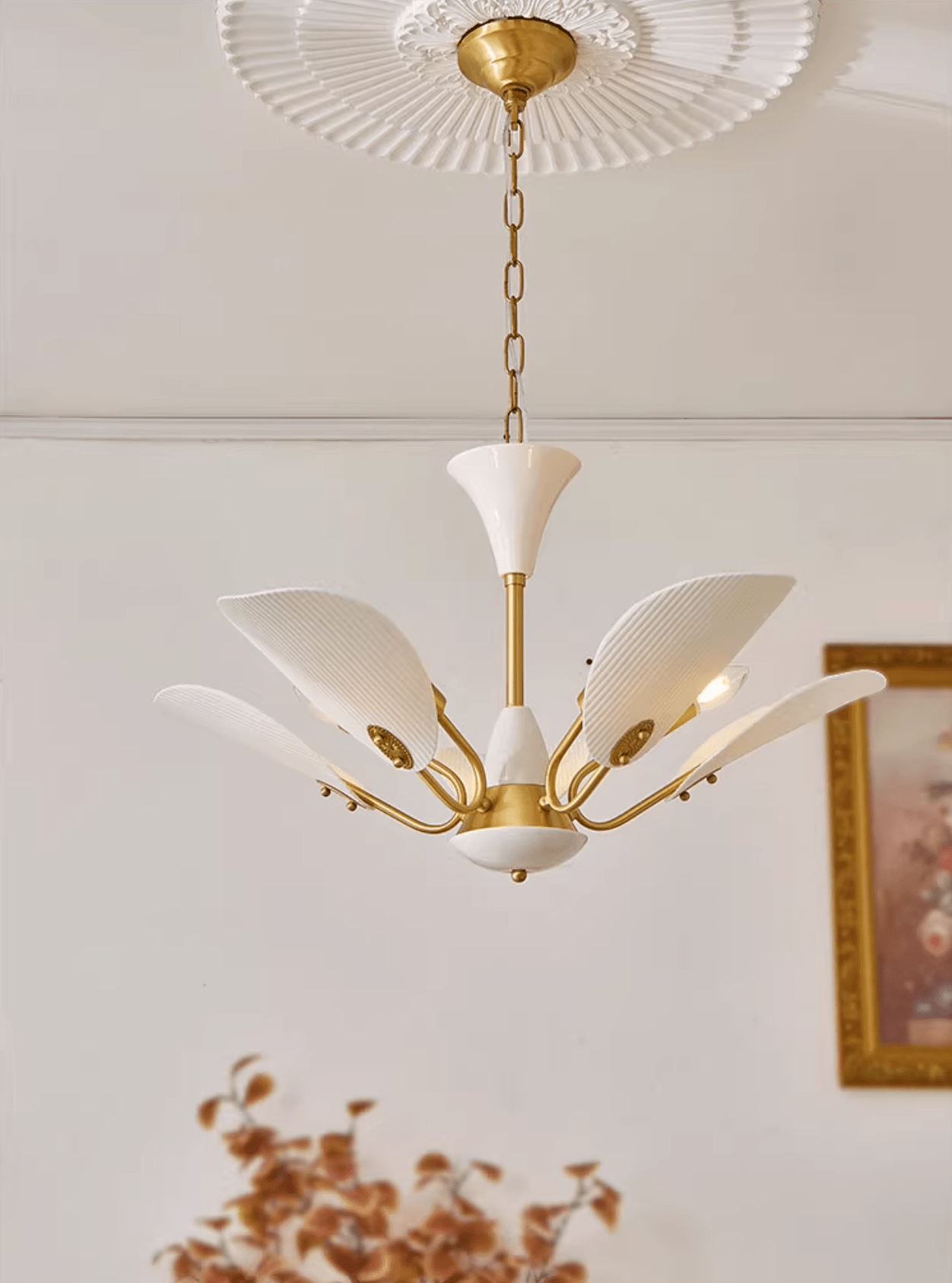 Liora Blossom Chandelier - Elegant Floral Design with Adjustable Heigh