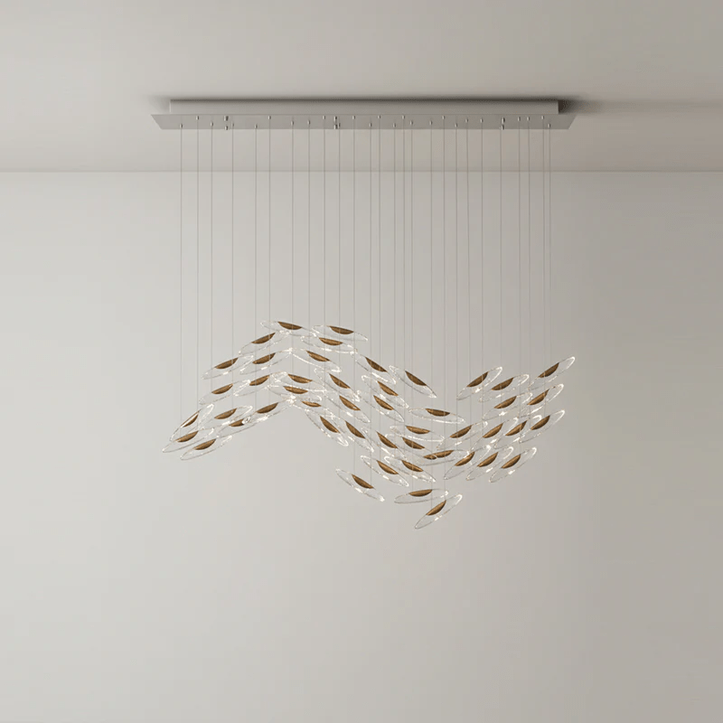 Elegant Moonlight Whispers Chandelier with Adjustable Brightness & Cry