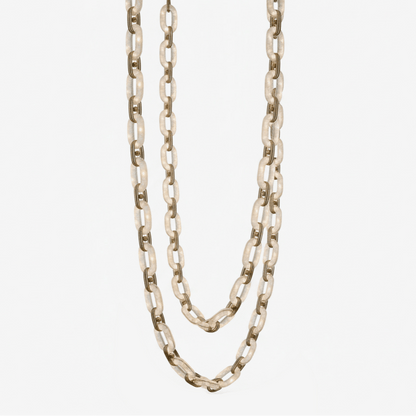 Modern Chain Link Chandelier - Adjustable Height, Elegant Design