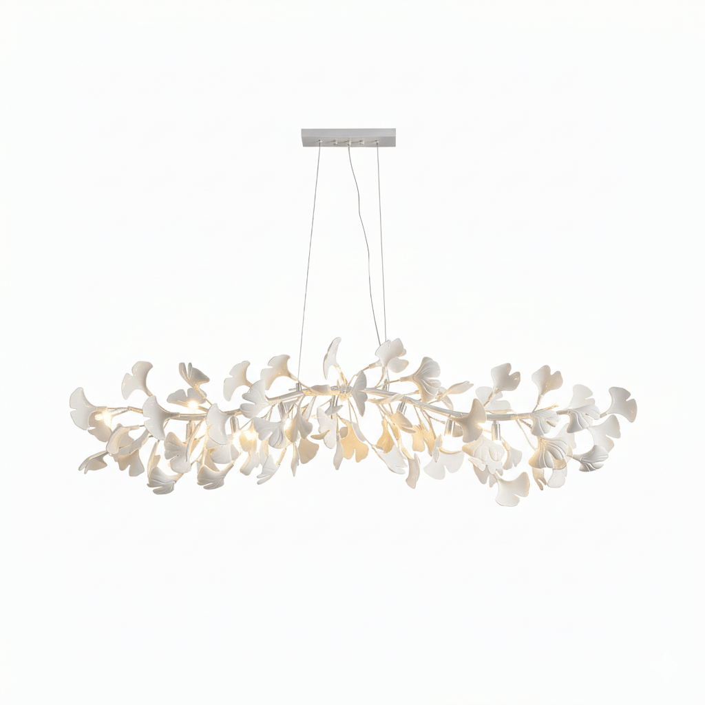 Gingko Cascade Chandelier - Modern LED Lighting with Adjustable Bright