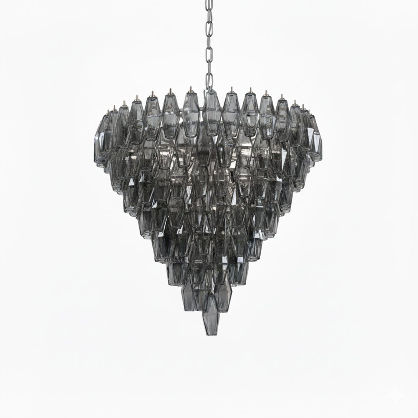 Asti Glass Chandelier - Elegant Design with Adjustable Height & Crysta