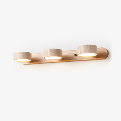 Travertine Duo Rechargeable Wall Light - Wireless, Adjustable Brightne