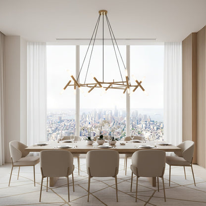 Le Diamant Crystal Chandelier - Elegant Design, Dimmable LED Lights