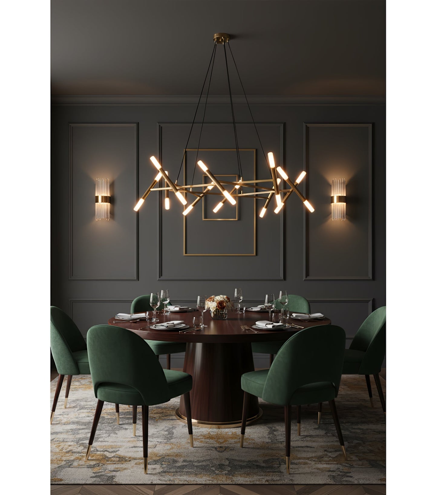 Le Diamant Crystal Chandelier - Elegant Design, Dimmable LED Lights