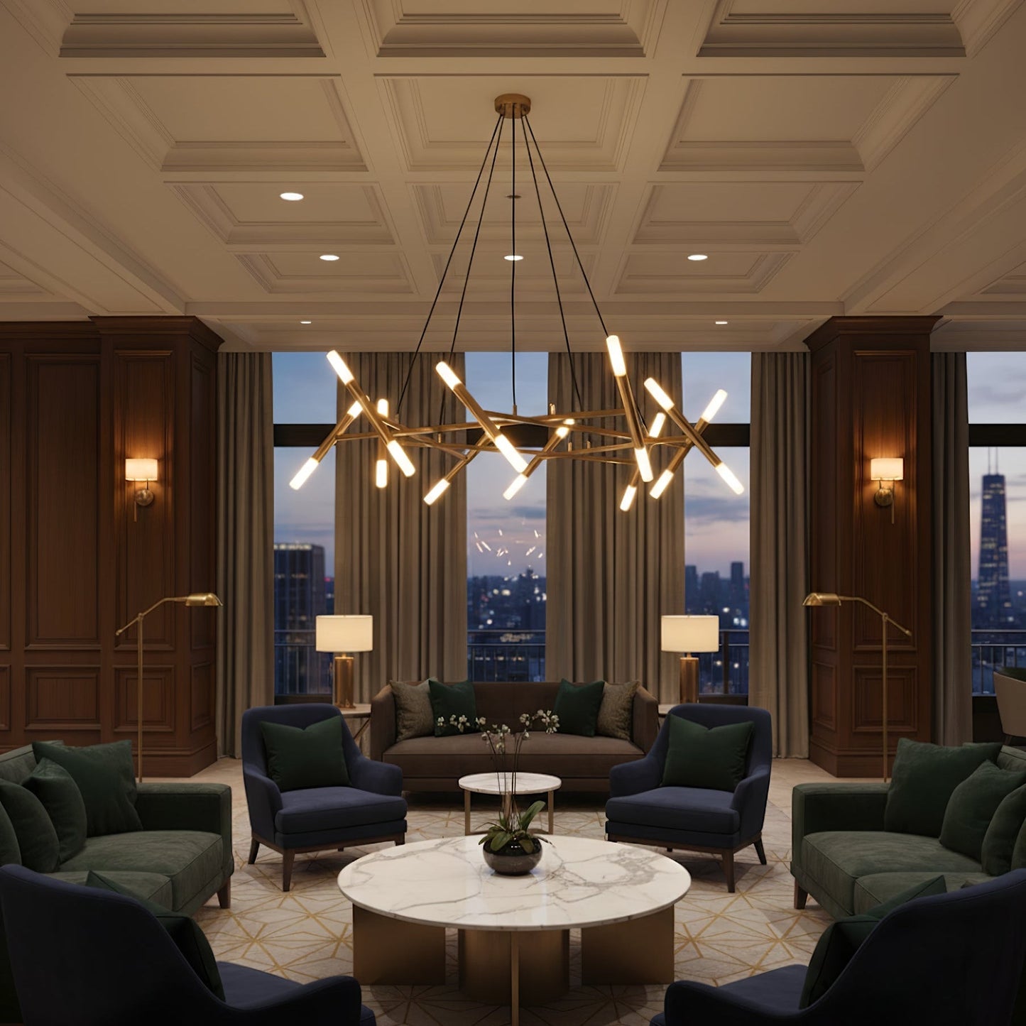 Le Diamant Crystal Chandelier - Elegant Design, Dimmable LED Lights