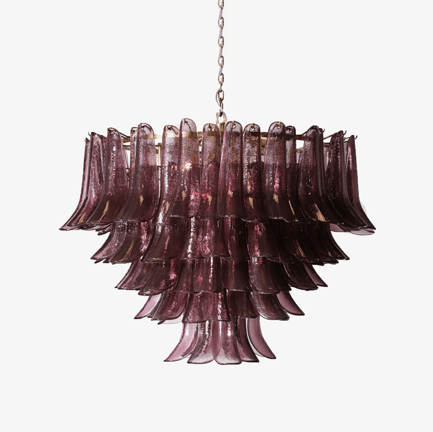 Amethyst Bloom Crystal Chandelier - Elegant Design & Adjustable Height