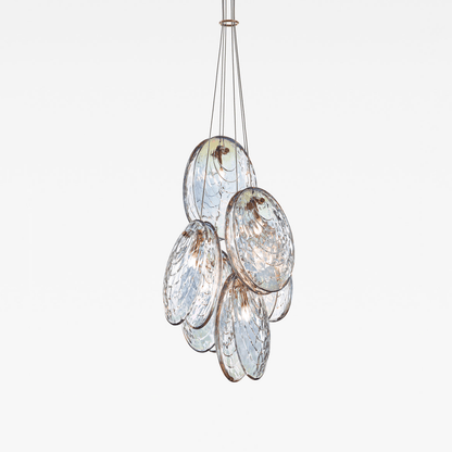 Mussels Cluster Chandelier - Elegant Design with Adjustable Height & W