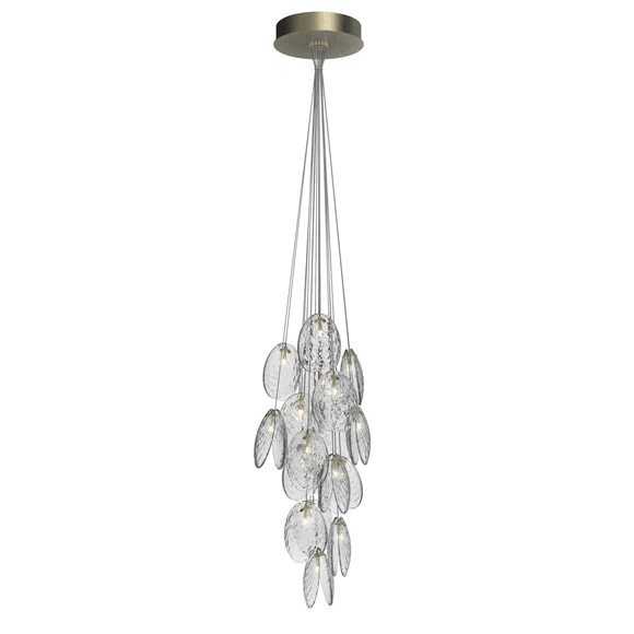 Mussels Cluster Chandelier - Elegant Design with Adjustable Height & W