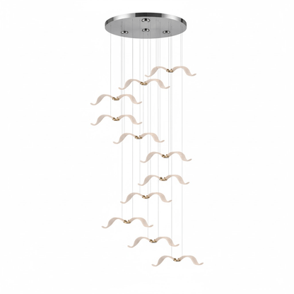 Elegant Large Seagull Chandelier - Adjustable Height, Energy-Efficient