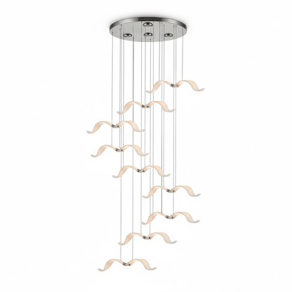 Elegant Large Seagull Chandelier - Adjustable Height, Energy-Efficient