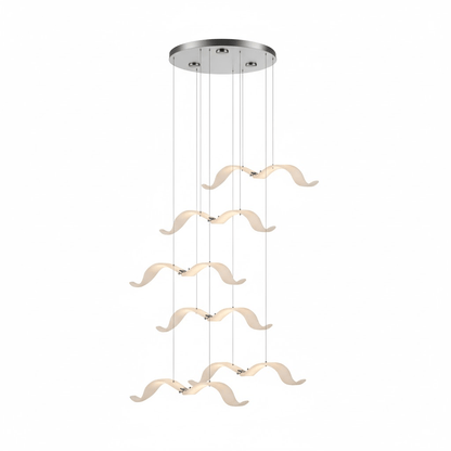 Elegant Large Seagull Chandelier - Adjustable Height, Energy-Efficient