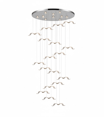 Elegant Large Seagull Chandelier - Adjustable Height, Energy-Efficient