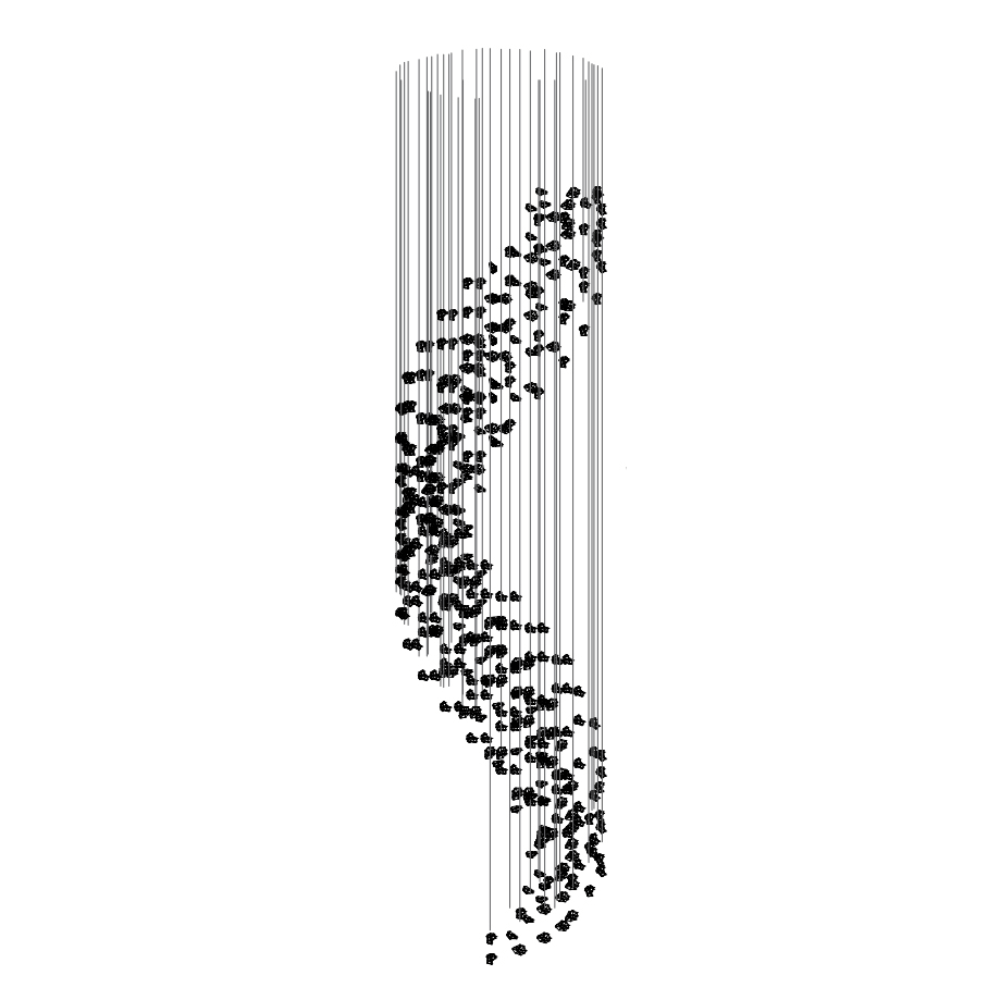 Customizable Raw Crystal Chandelier with Adjustable Height & Dimmable