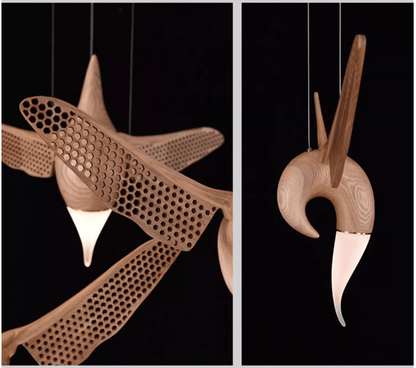 Avian Flight Chandelier - Elegant Design with Adjustable Brightness