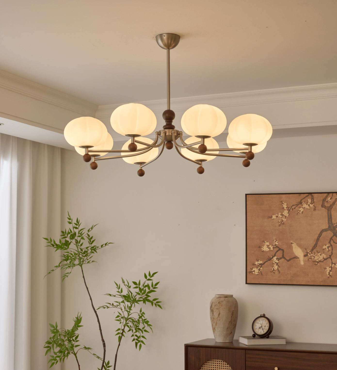 Emberlyn Bloom 6-Light Chandelier with Elegant Floral Design & Adjusta