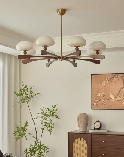 Evander Ray Chandelier - Elegant Lighting Fixture with Adjustable Heig