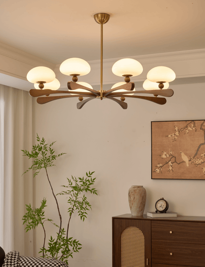 Evander Ray Chandelier - Elegant Lighting Fixture with Adjustable Heig