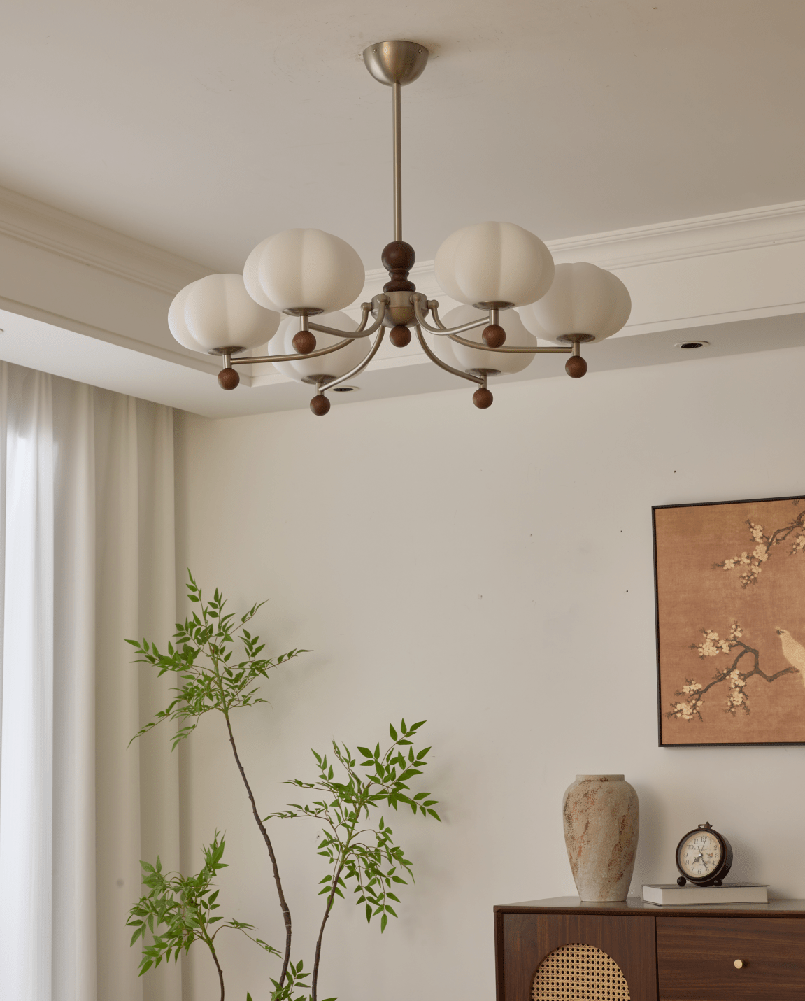 Emberlyn Bloom 6-Light Chandelier with Elegant Floral Design & Adjusta