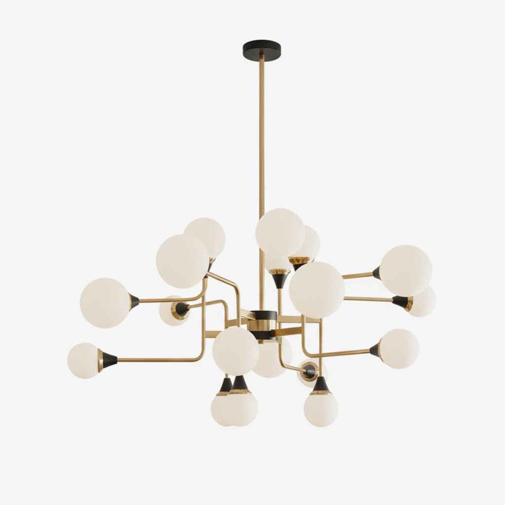 Stilnovo Modern Chandelier with Adjustable Arms and LED Compatibility