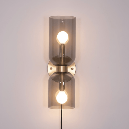 Edie Plug-In Wall Lamp with Adjustable Brightness and Easy Installatio