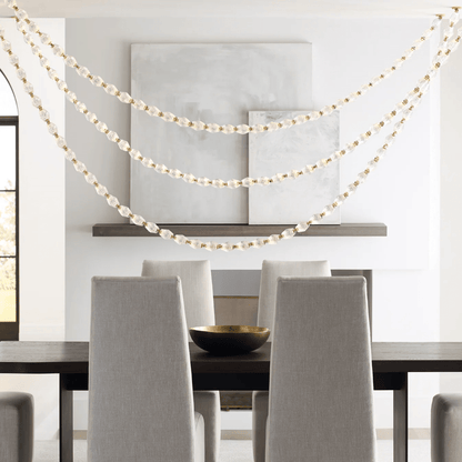 Riviere Chain Chandelier - Elegant Design, Adjustable Height, LED Comp